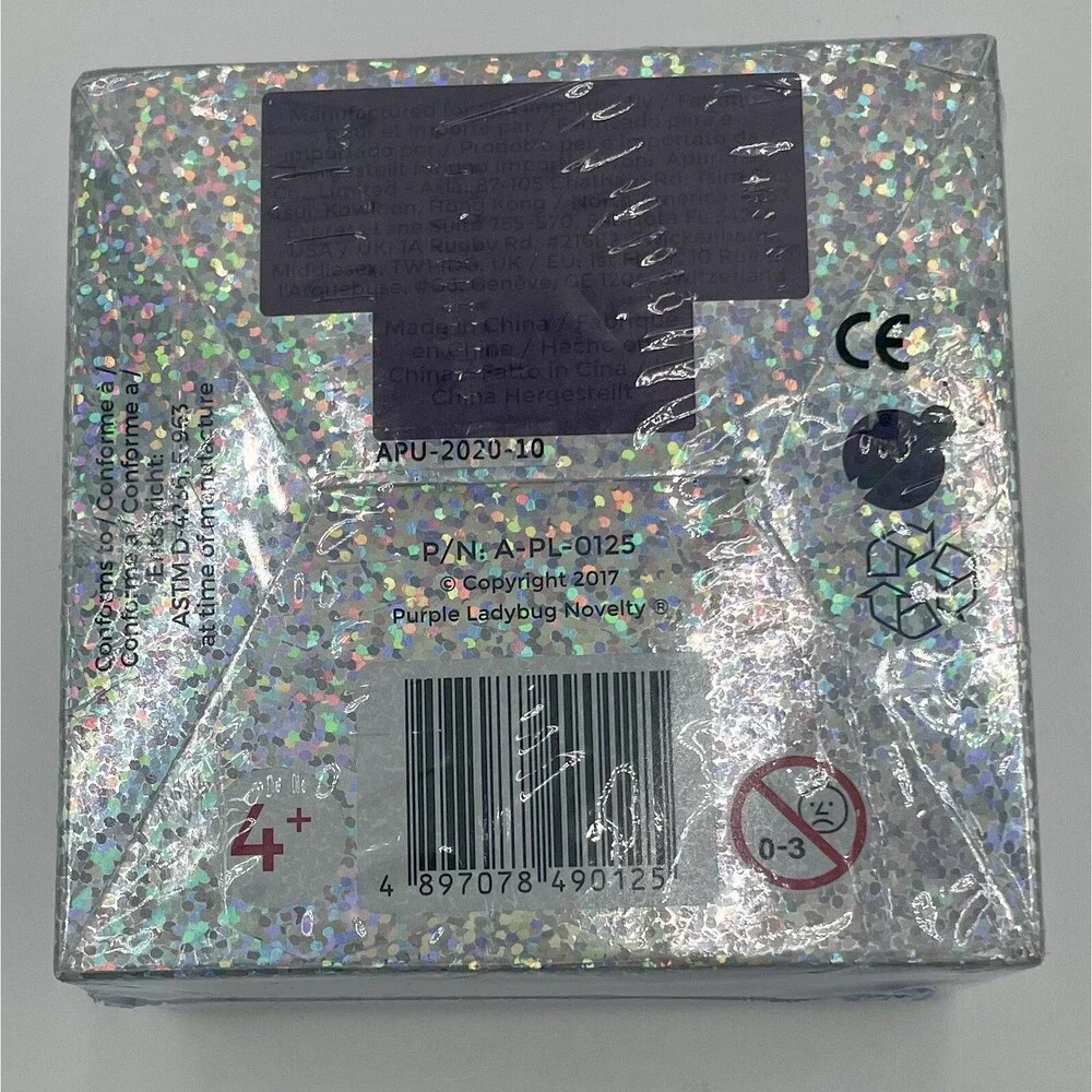 Holographic Scratch Off Art Mini Notes Purple Ladybug Set of 150 Kids Craft Kit